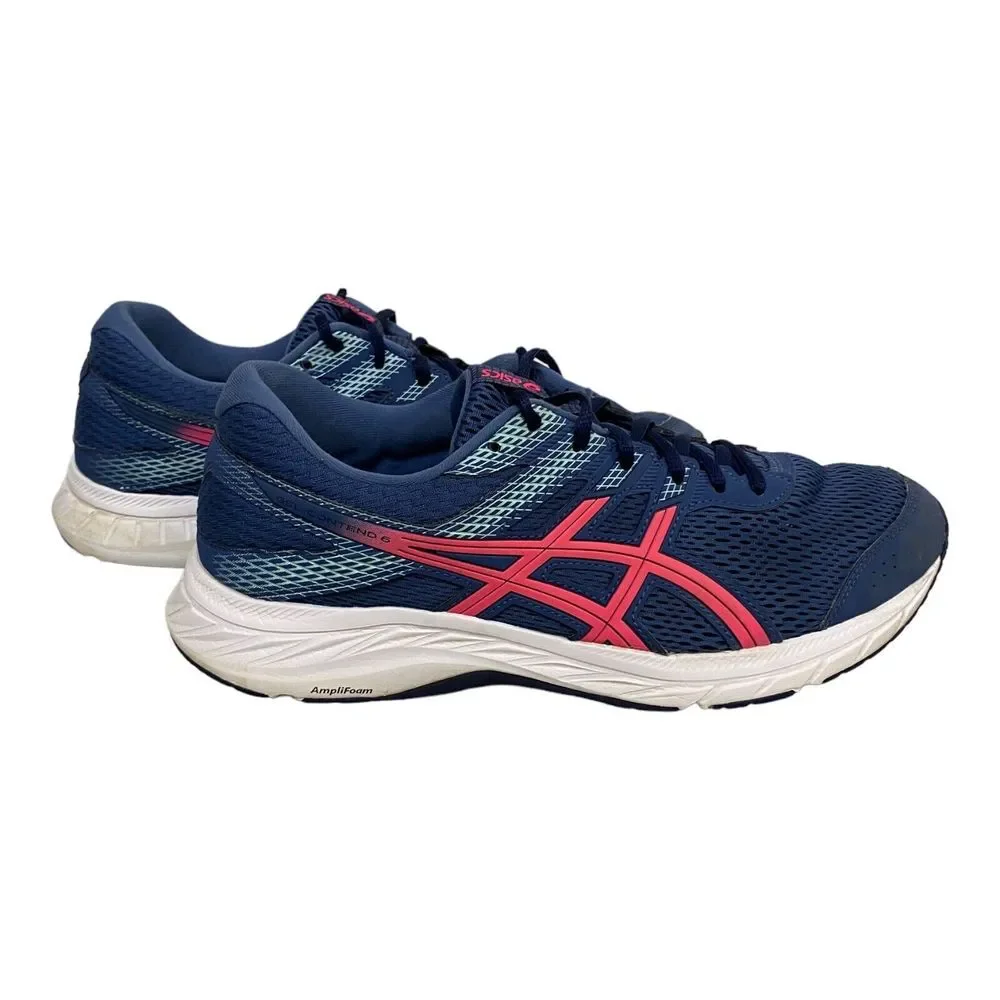 ASICS‎ Gel Contend 6 Women's Athletic Sneaker Shoes Blue Pink White Size 11